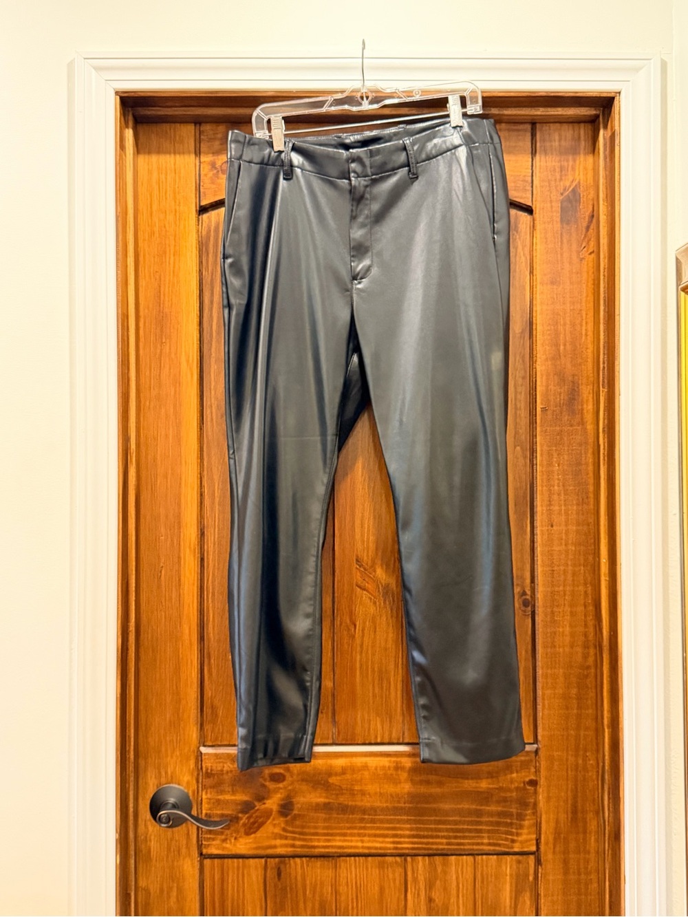 GAP Ladies Black Faux Leather Pants